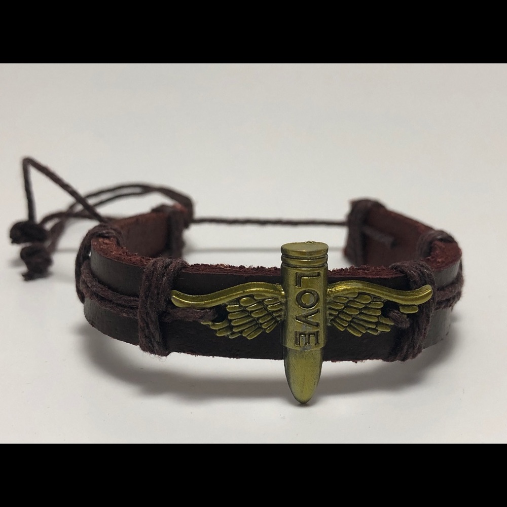 Love leather bracelet
